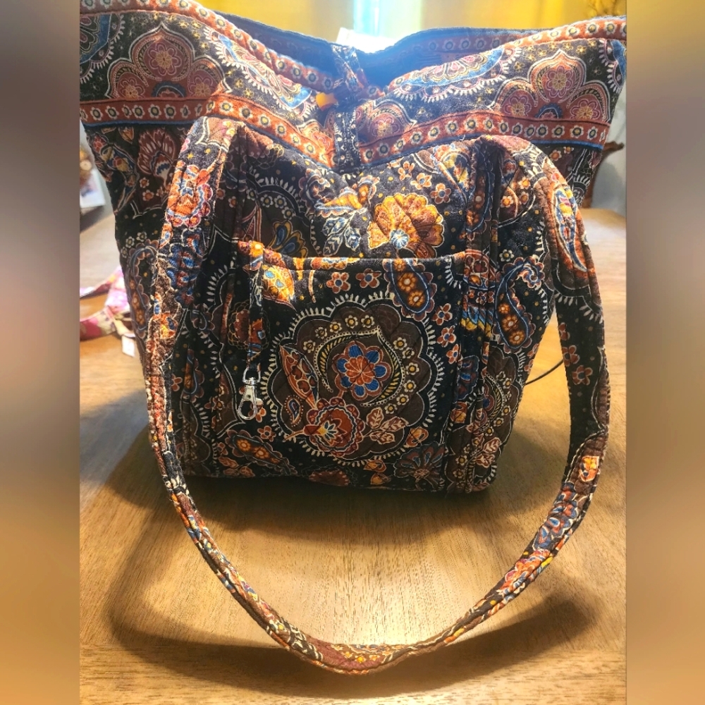 Vibrant Paisley Large Tote Bag